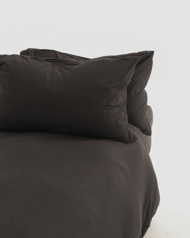 Deep Charcoal duvet cover set, silky-soft and non-crease by The T‑Shirt Bed Co.