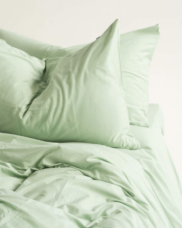 Fauna duvet bedding by The T-Shirt Bed Co., minty pastel jersey cotton, crease-resistant and smooth