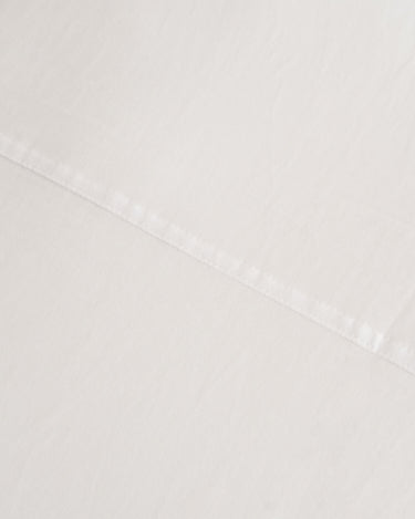 Scandinavian White fitted sheet by The T-Shirt Bed Co., deep fit, non-iron jersey cotton