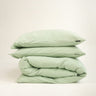 Fauna duvet cover set by The T-Shirt Bed Co., soft mint cotton with a breathable, wrinkle-free finish