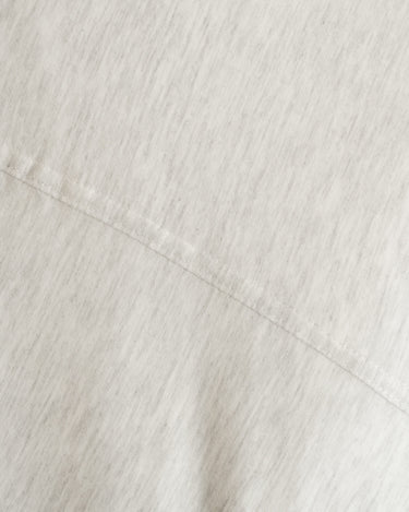 Pebble grey duvet cover set, breathable jersey cotton that resists wrinkles
