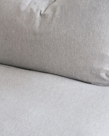 Soft Grey duvet set, wrinkle-resistant cotton with deep comfort, from T‑Shirt Bed Co.