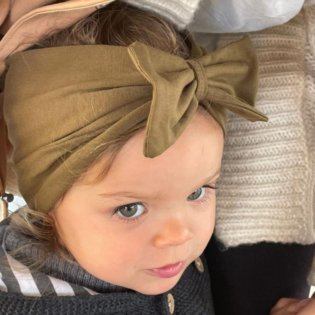The Matching Baby Bow Headband