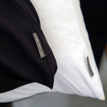 Raven duvet set by The T‑Shirt Bed Co., black jersey cotton with smooth, allergy-safe feel
