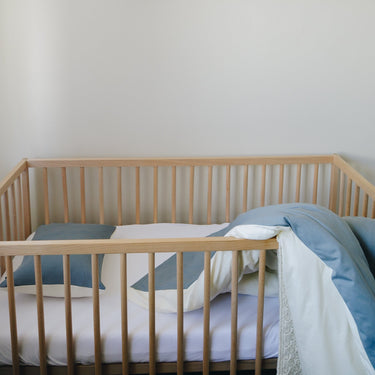 Colour Block Cot Duvet Cover Set