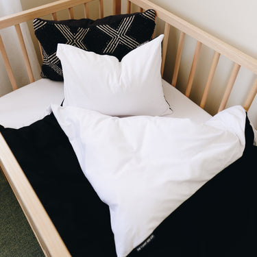Colour Block Cot Duvet Cover Set
